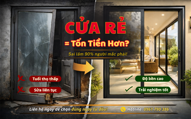 Vì sao khách thường chọn cửa rẻ nhưng lại tốn nhiều tiền hơn?